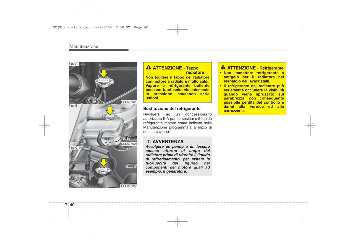 KIA Ceed I 1 manuale del proprietario / page 340