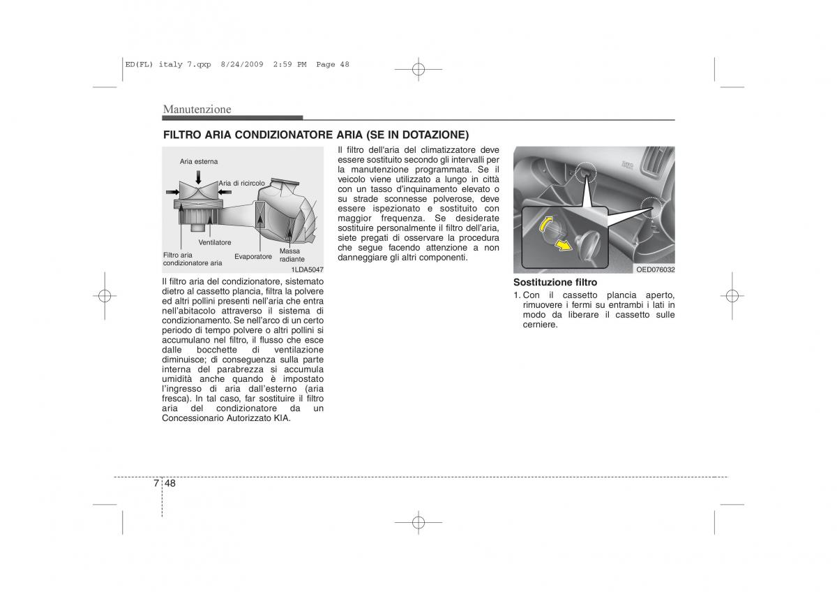 KIA Ceed I 1 manuale del proprietario / page 348