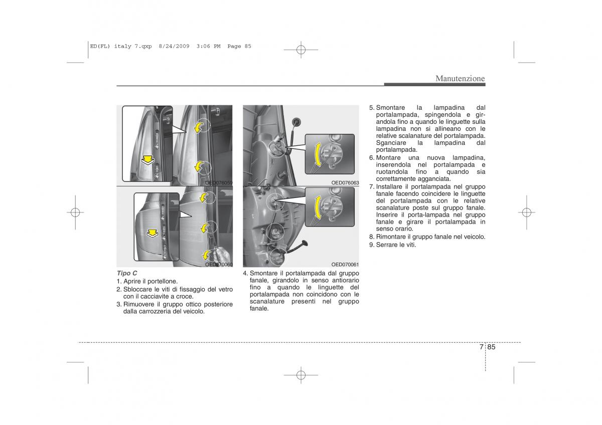 KIA Ceed I 1 manuale del proprietario / page 385