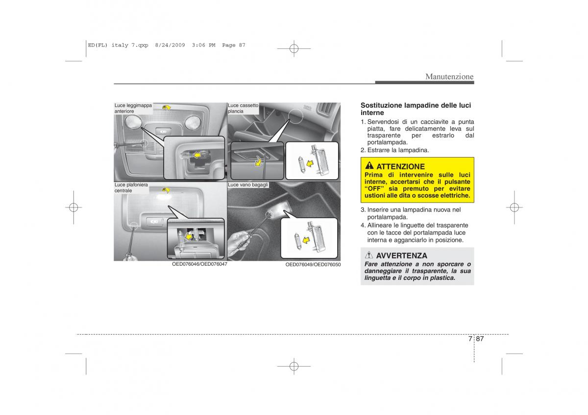 KIA Ceed I 1 manuale del proprietario / page 387