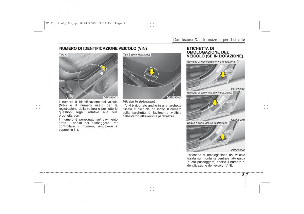 KIA Ceed I 1 manuale del proprietario / page 405