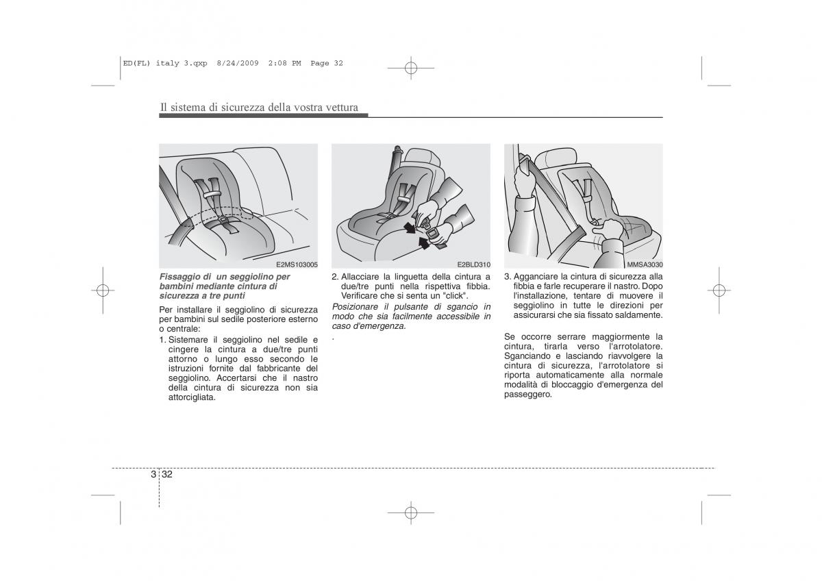 KIA Ceed I 1 manuale del proprietario / page 45