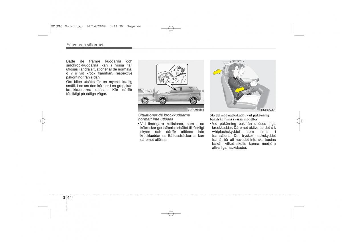 KIA Ceed I 1 instruktionsbok / page 57