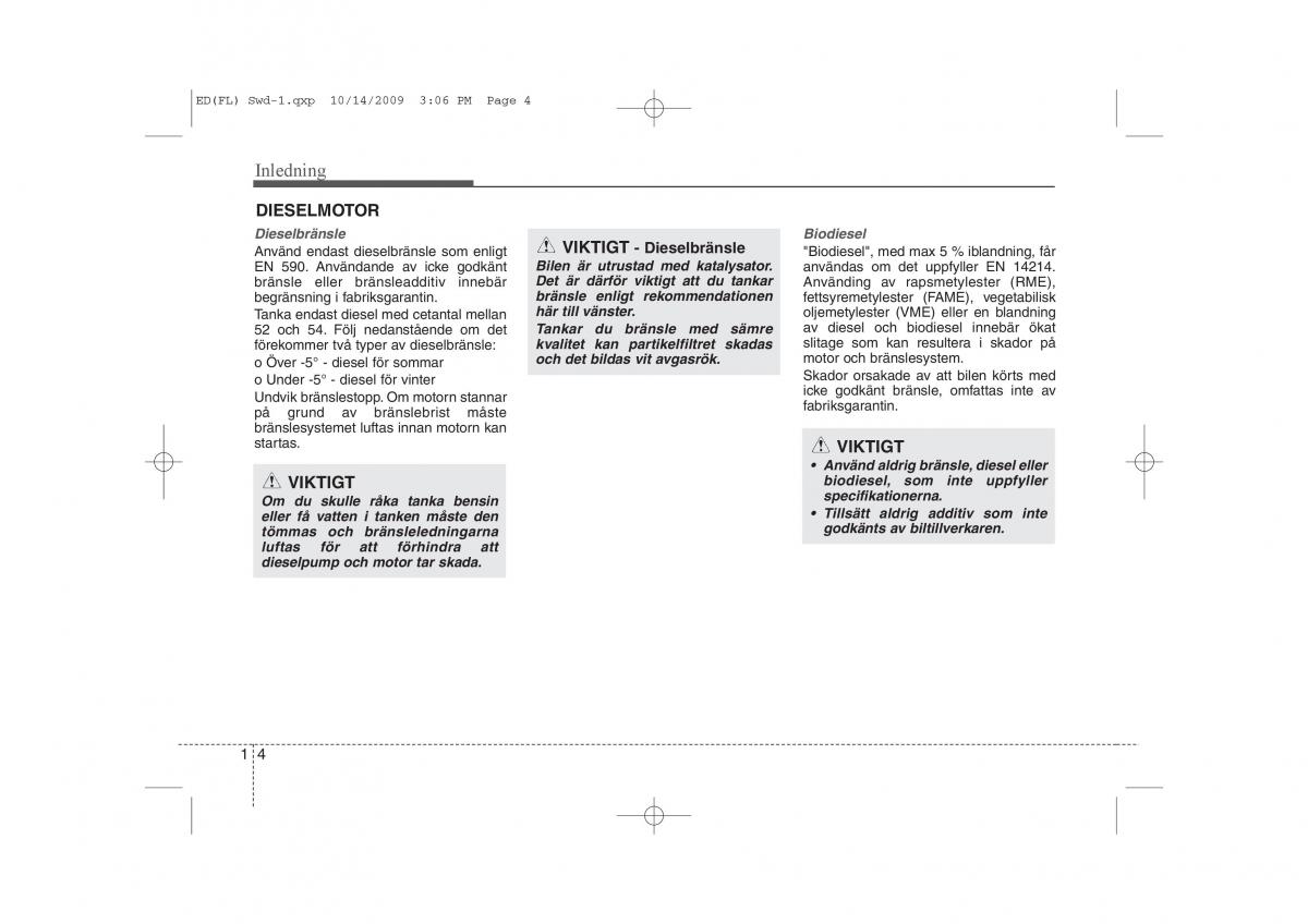 KIA Ceed I 1 instruktionsbok / page 7