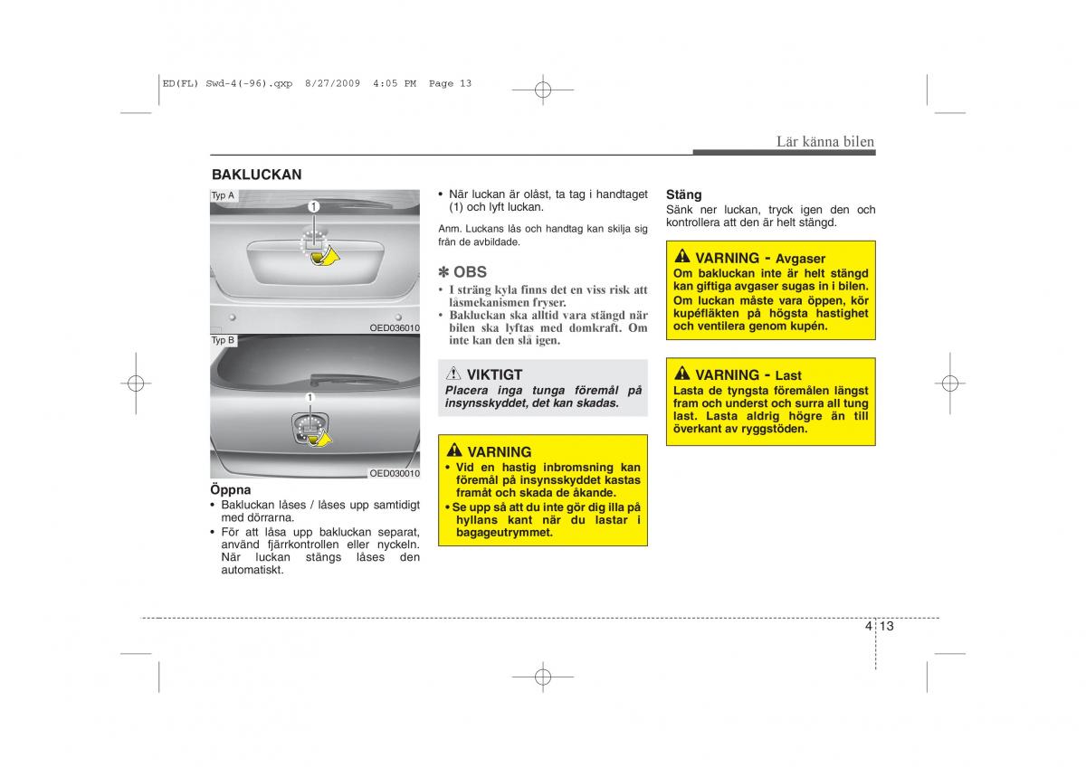 KIA Ceed I 1 instruktionsbok / page 74