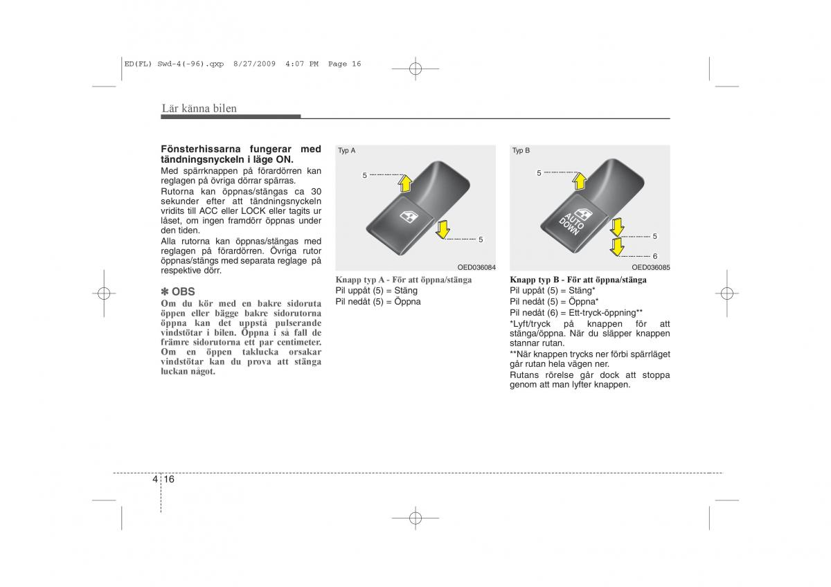 KIA Ceed I 1 instruktionsbok / page 77