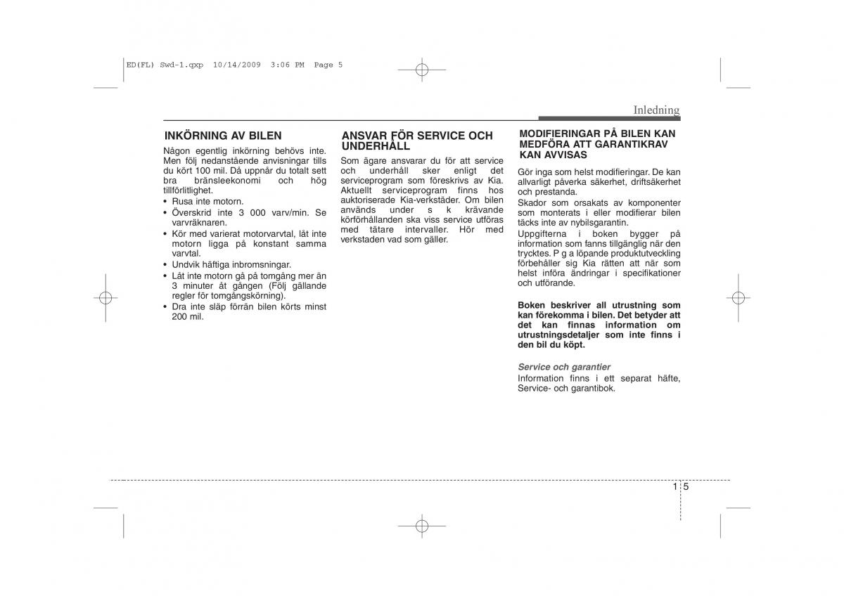 KIA Ceed I 1 instruktionsbok / page 8