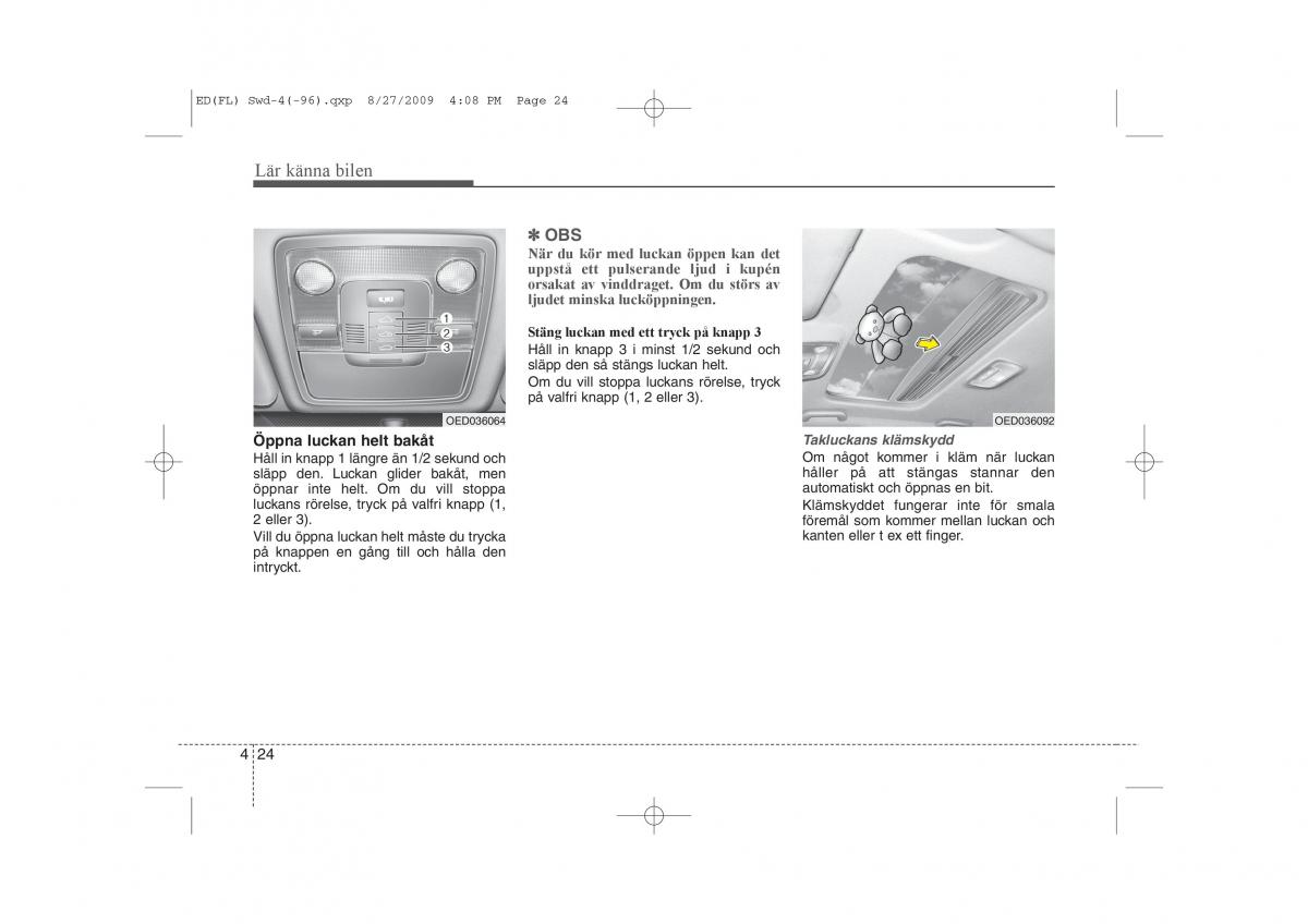 KIA Ceed I 1 instruktionsbok / page 85