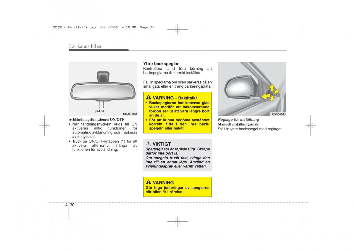 KIA Ceed I 1 instruktionsbok / page 91