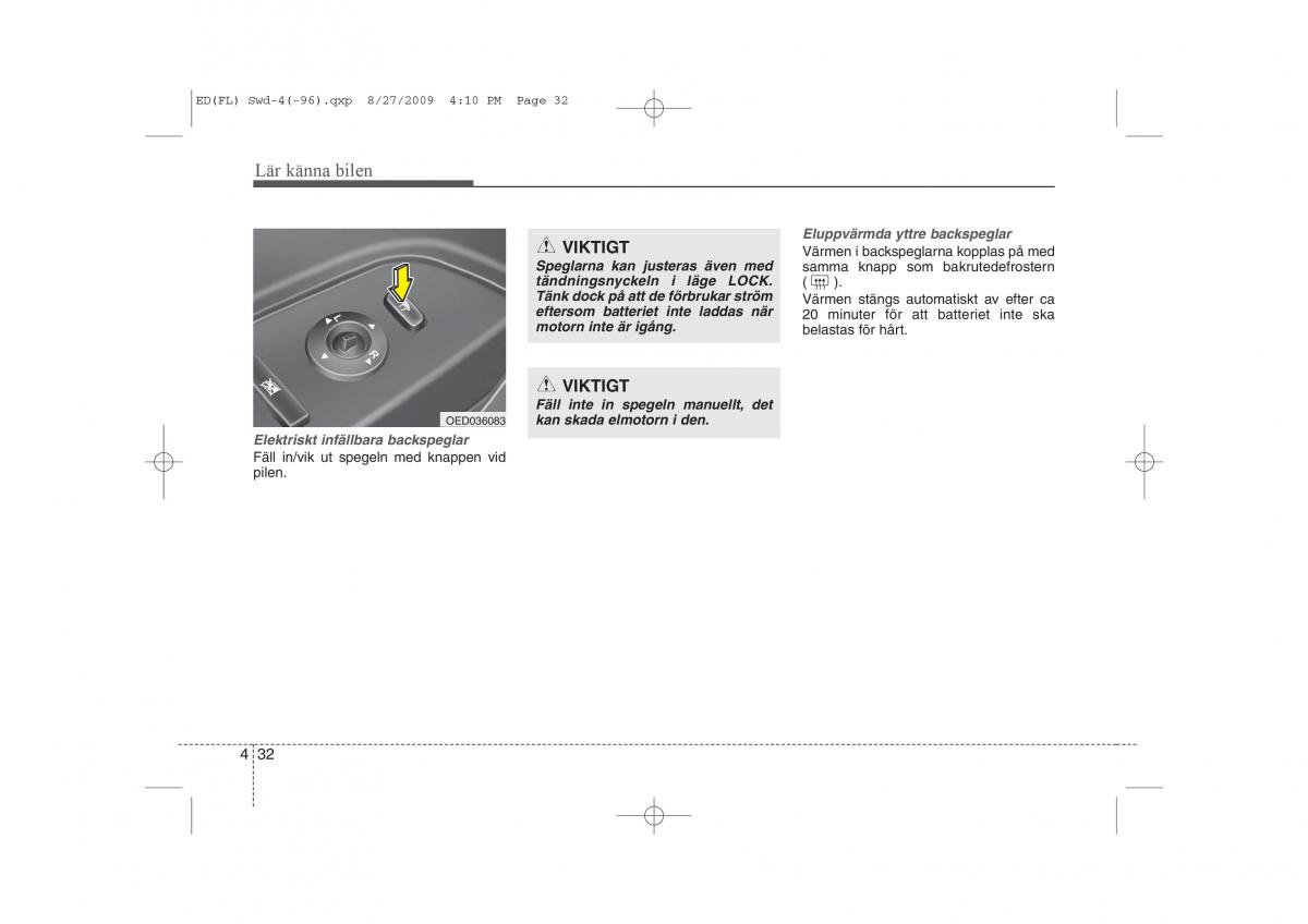 KIA Ceed I 1 instruktionsbok / page 93