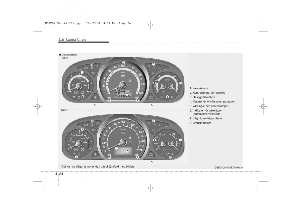 KIA Ceed I 1 instruktionsbok / page 95