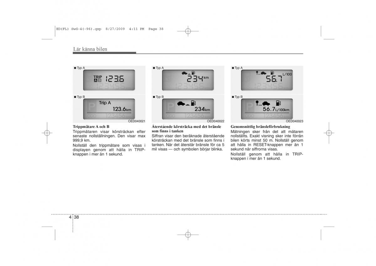 KIA Ceed I 1 instruktionsbok / page 99