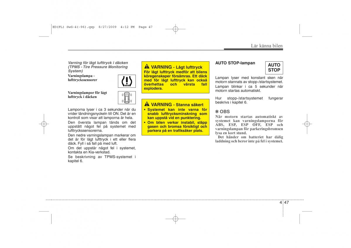 KIA Ceed I 1 instruktionsbok / page 108