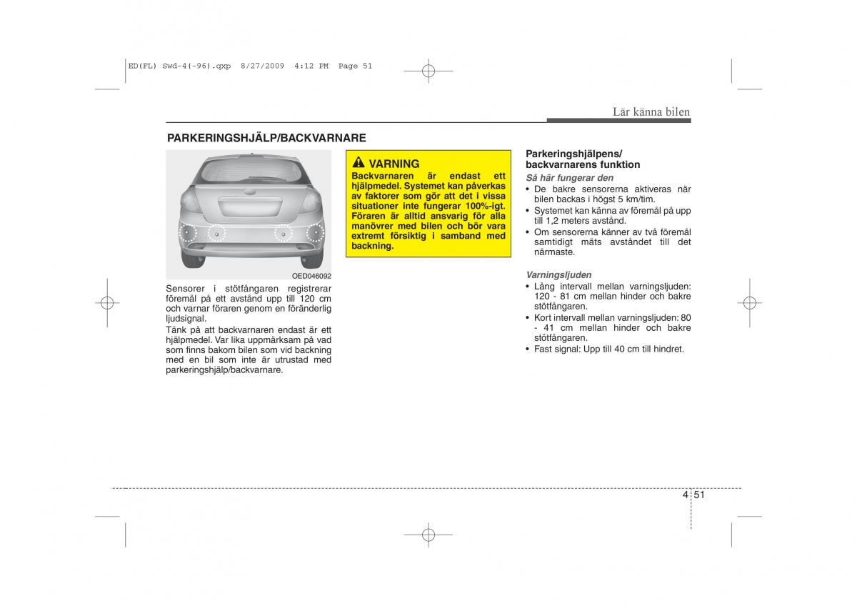 KIA Ceed I 1 instruktionsbok / page 112