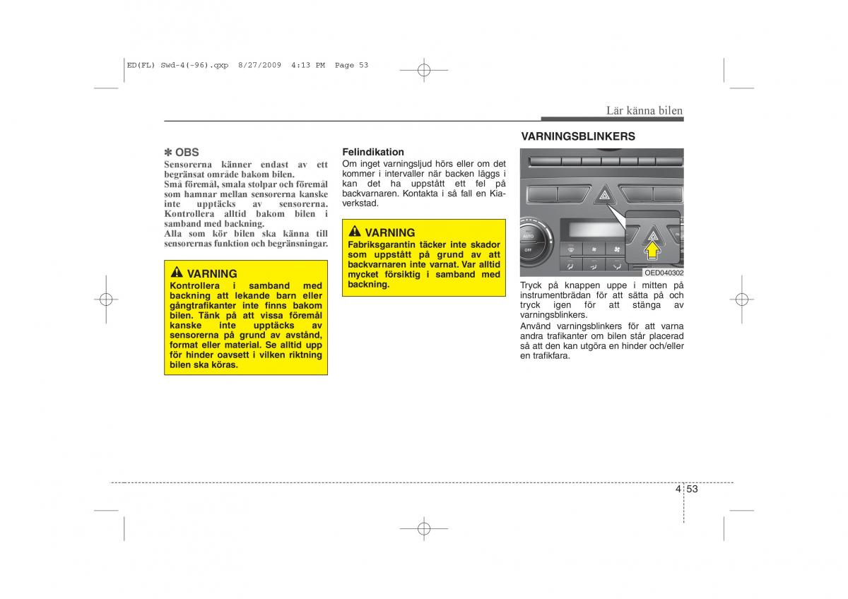 KIA Ceed I 1 instruktionsbok / page 114