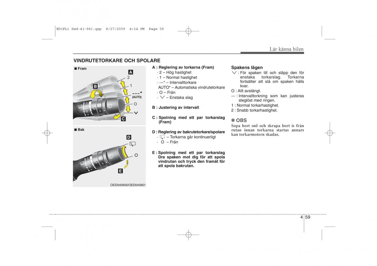 KIA Ceed I 1 instruktionsbok / page 120