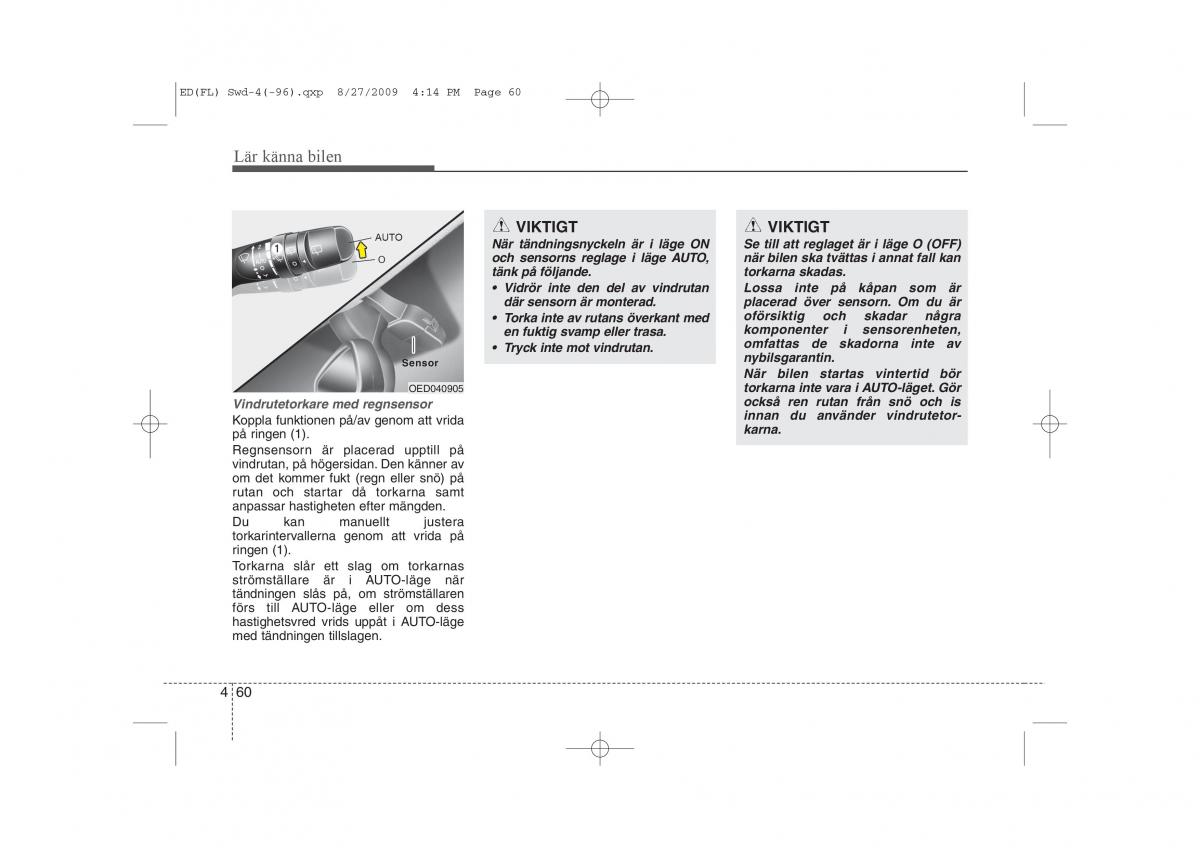 KIA Ceed I 1 instruktionsbok / page 121