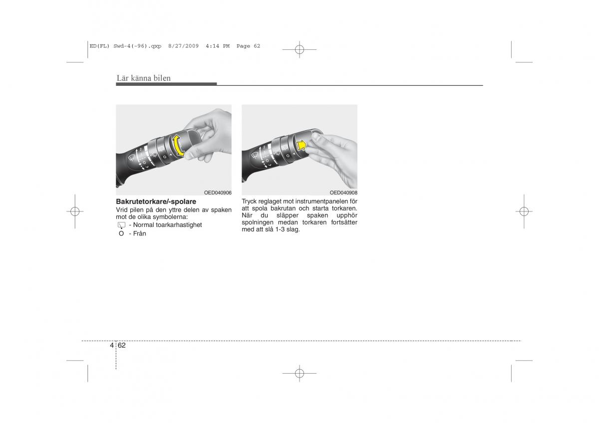 KIA Ceed I 1 instruktionsbok / page 123