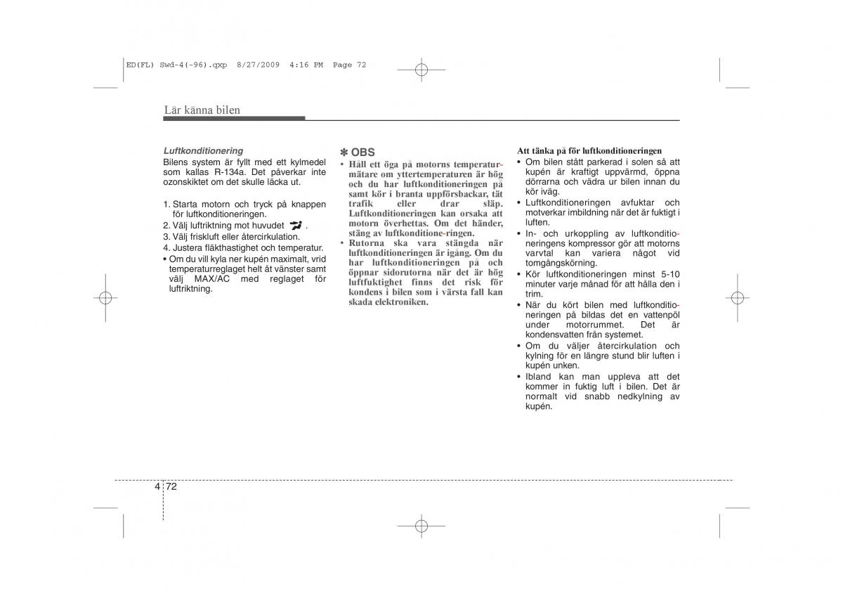 KIA Ceed I 1 instruktionsbok / page 133