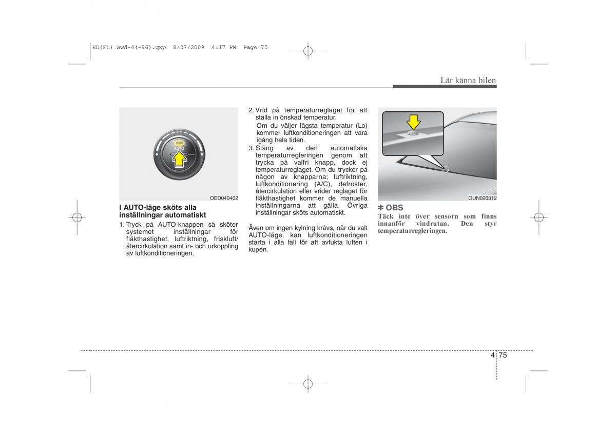 KIA Ceed I 1 instruktionsbok / page 136