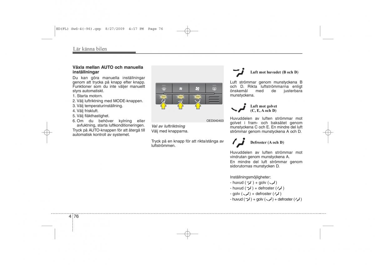 KIA Ceed I 1 instruktionsbok / page 137