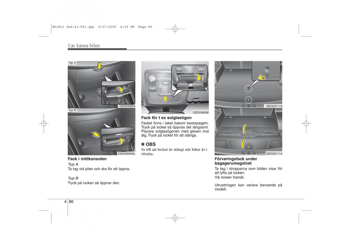 KIA Ceed I 1 instruktionsbok / page 147