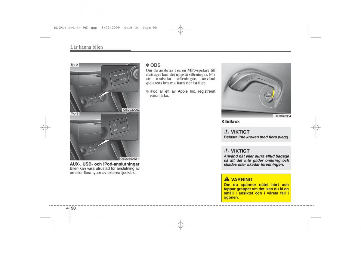 KIA Ceed I 1 instruktionsbok / page 151