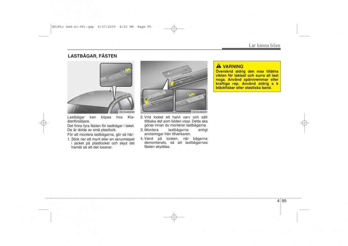 KIA Ceed I 1 instruktionsbok / page 156