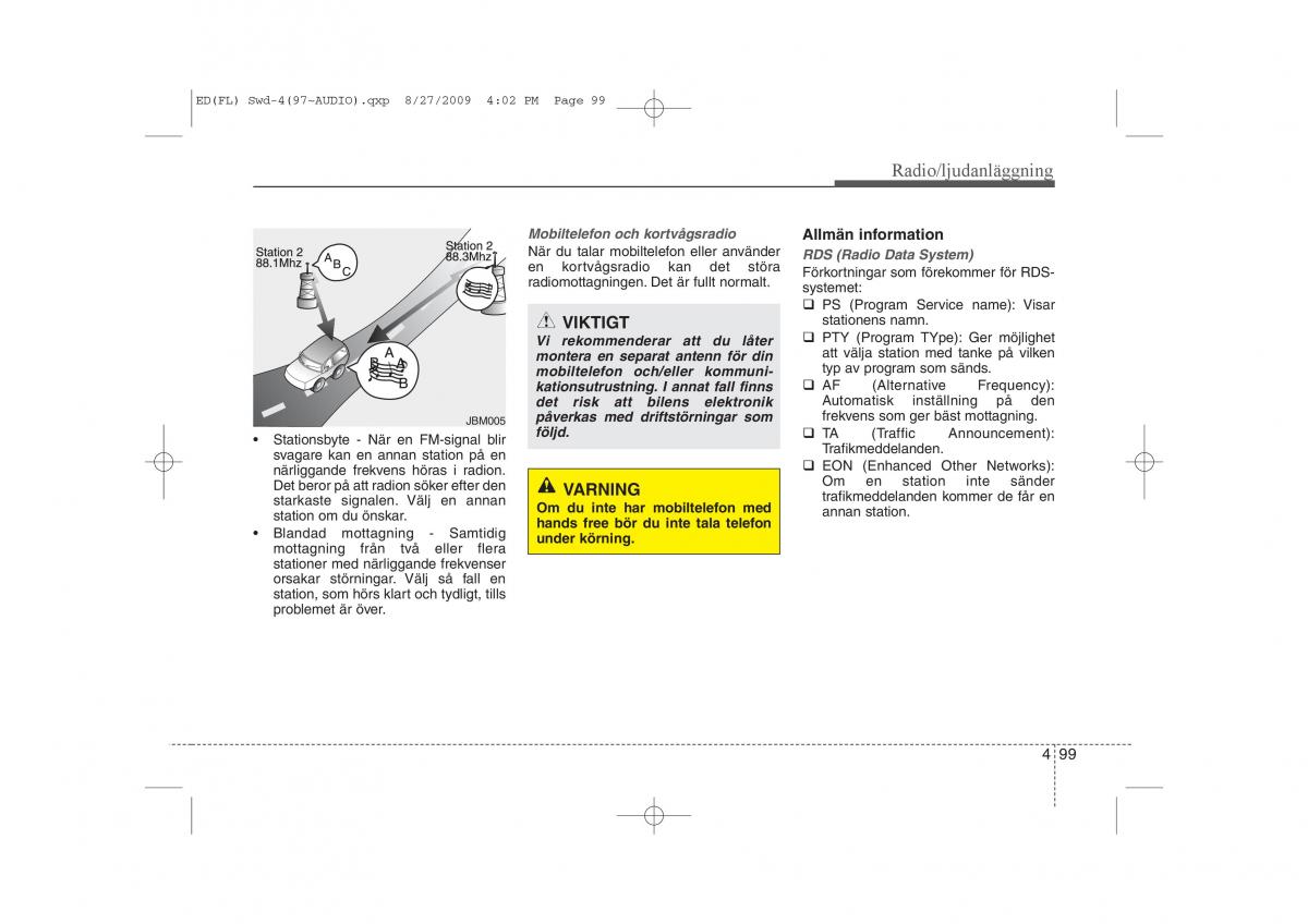 KIA Ceed I 1 instruktionsbok / page 160