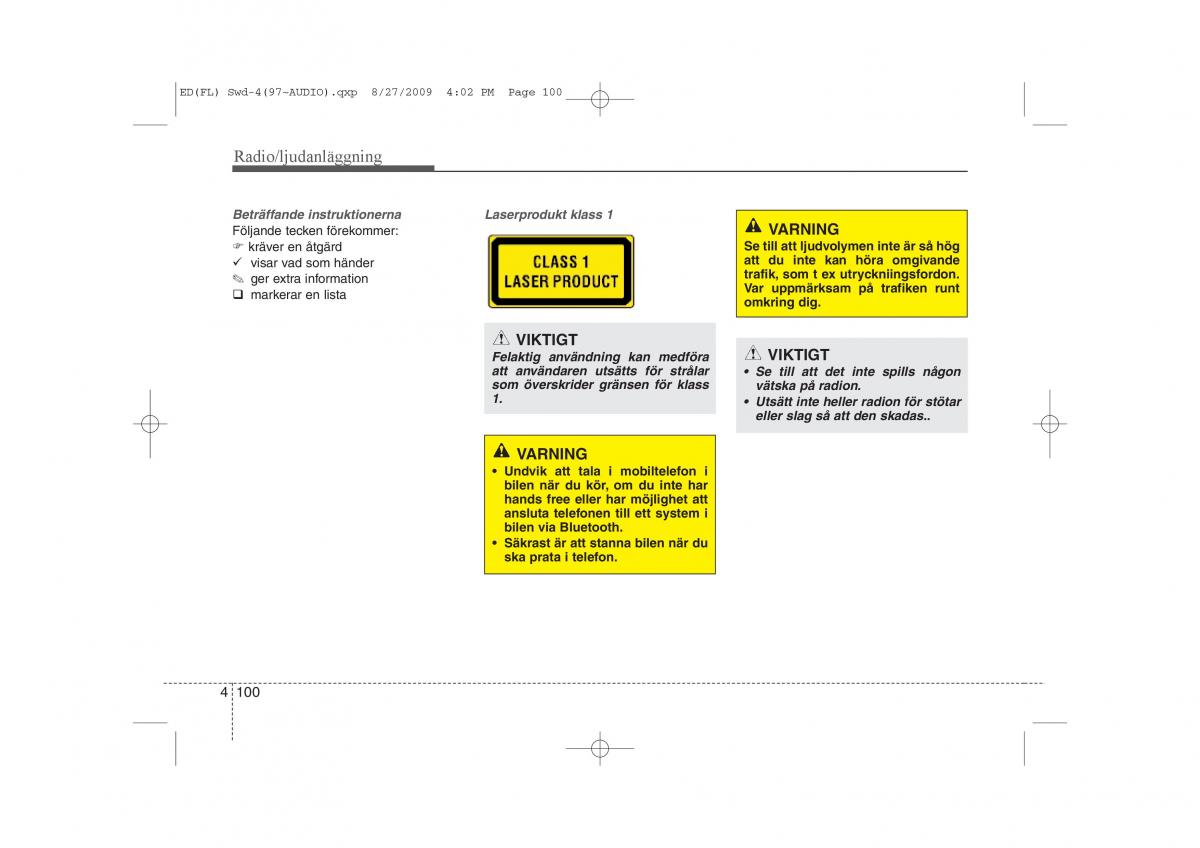 KIA Ceed I 1 instruktionsbok / page 161