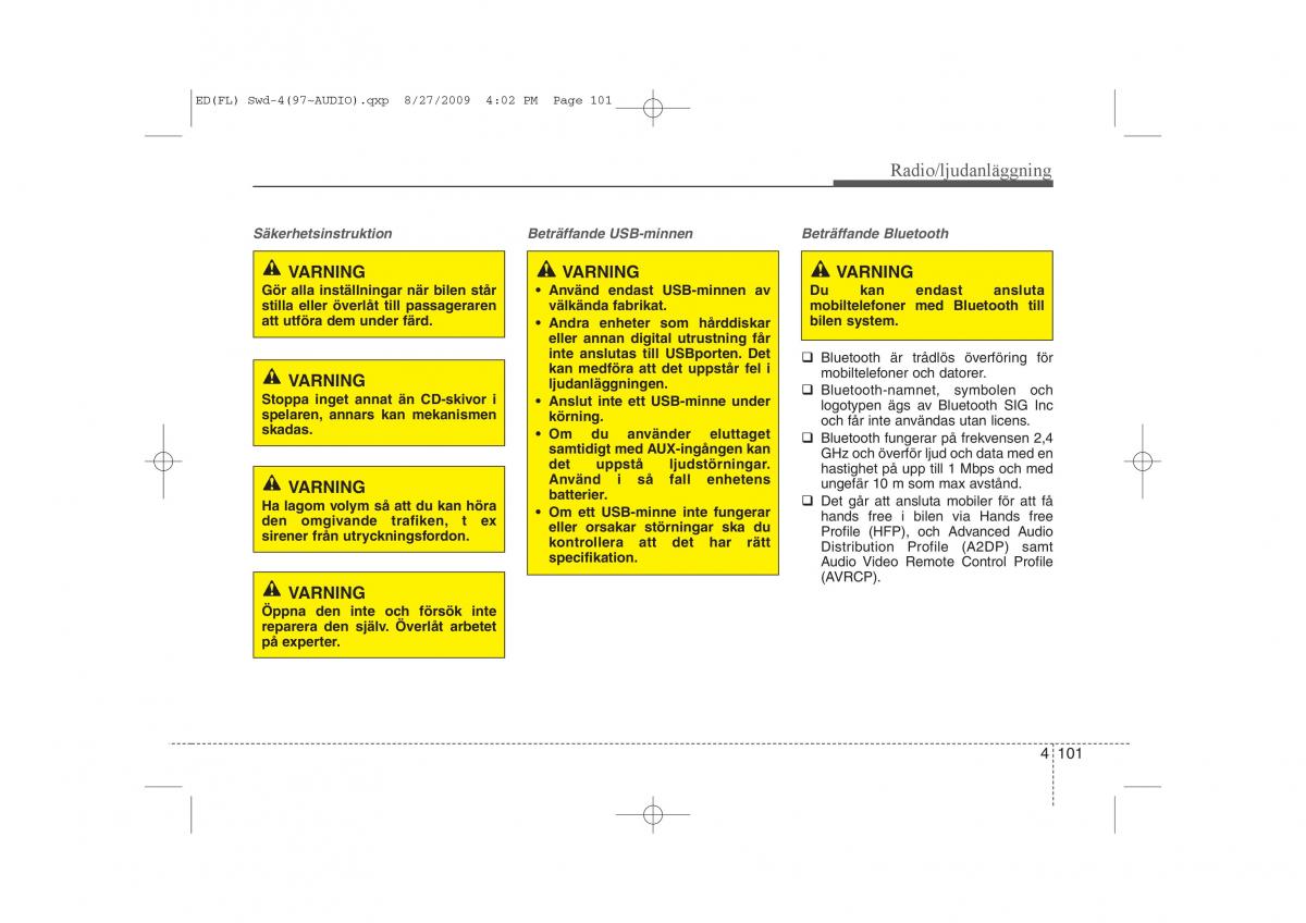 KIA Ceed I 1 instruktionsbok / page 162