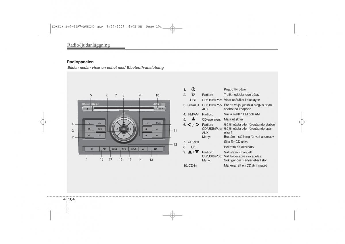 KIA Ceed I 1 instruktionsbok / page 165