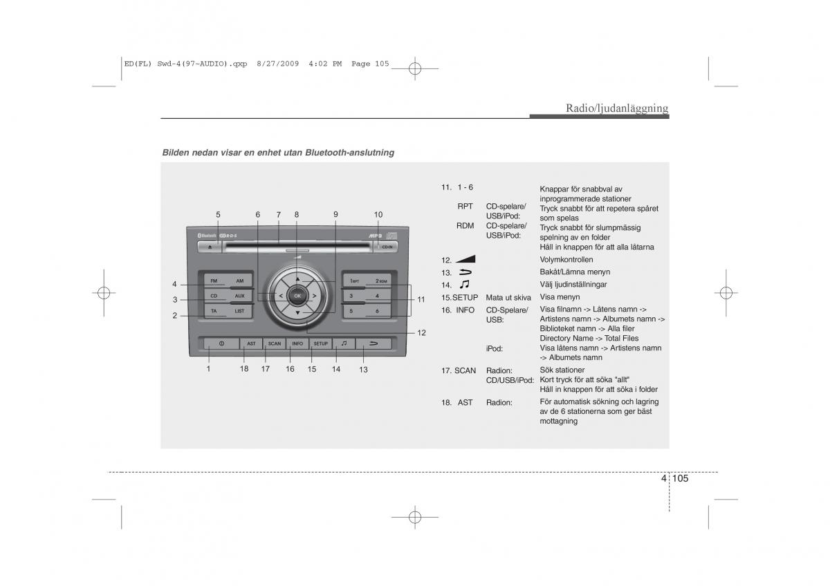 KIA Ceed I 1 instruktionsbok / page 166