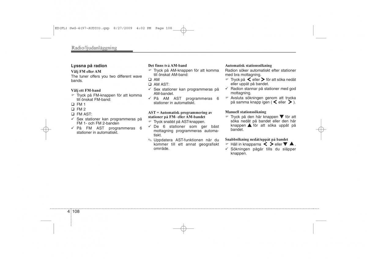 KIA Ceed I 1 instruktionsbok / page 169