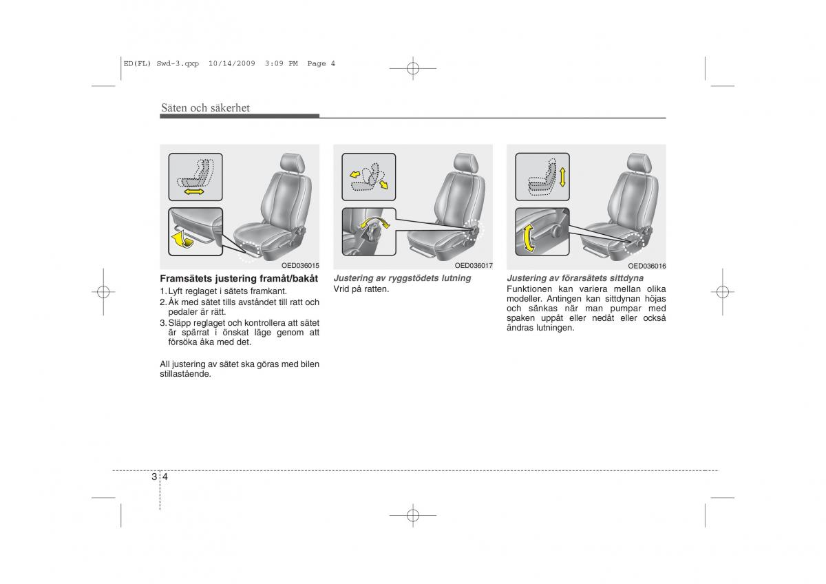 KIA Ceed I 1 instruktionsbok / page 17