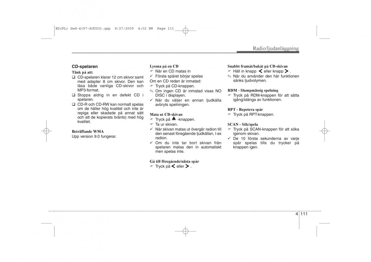 KIA Ceed I 1 instruktionsbok / page 172