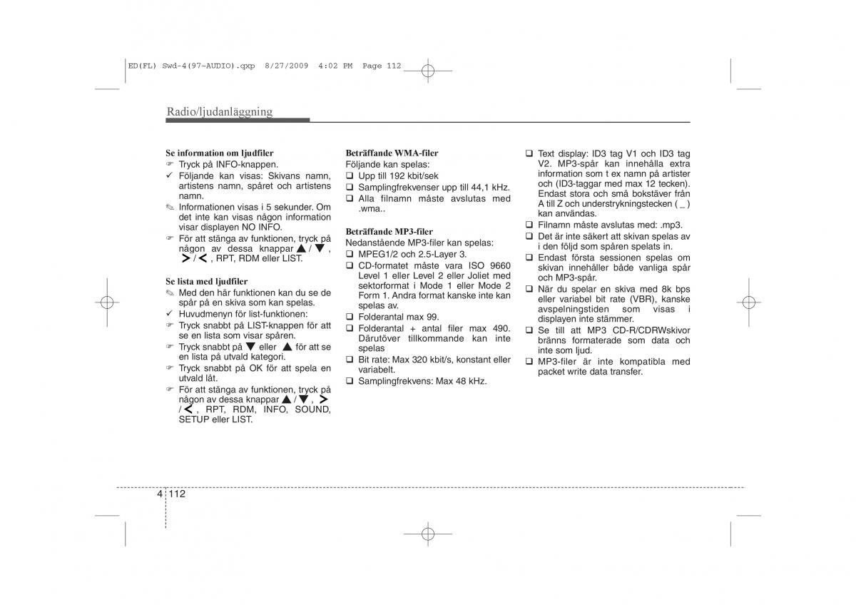 KIA Ceed I 1 instruktionsbok / page 173