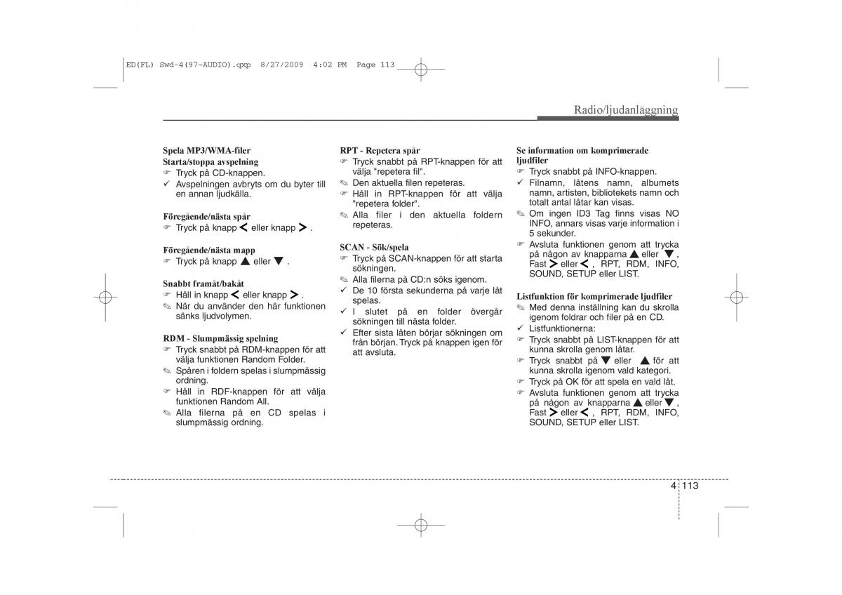 KIA Ceed I 1 instruktionsbok / page 174