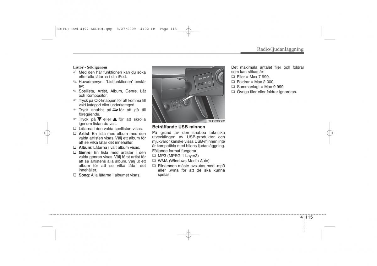 KIA Ceed I 1 instruktionsbok / page 176