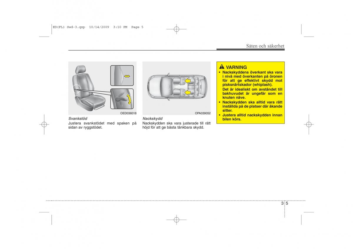 KIA Ceed I 1 instruktionsbok / page 18