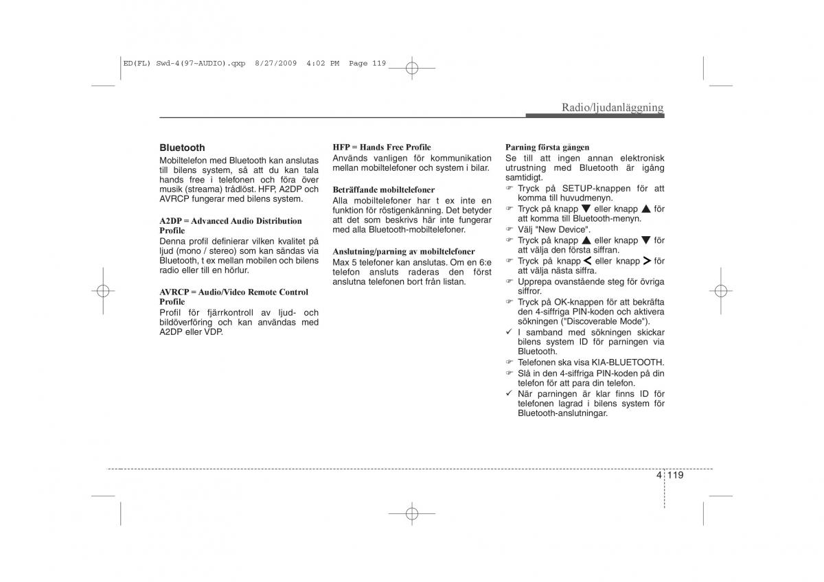 KIA Ceed I 1 instruktionsbok / page 180