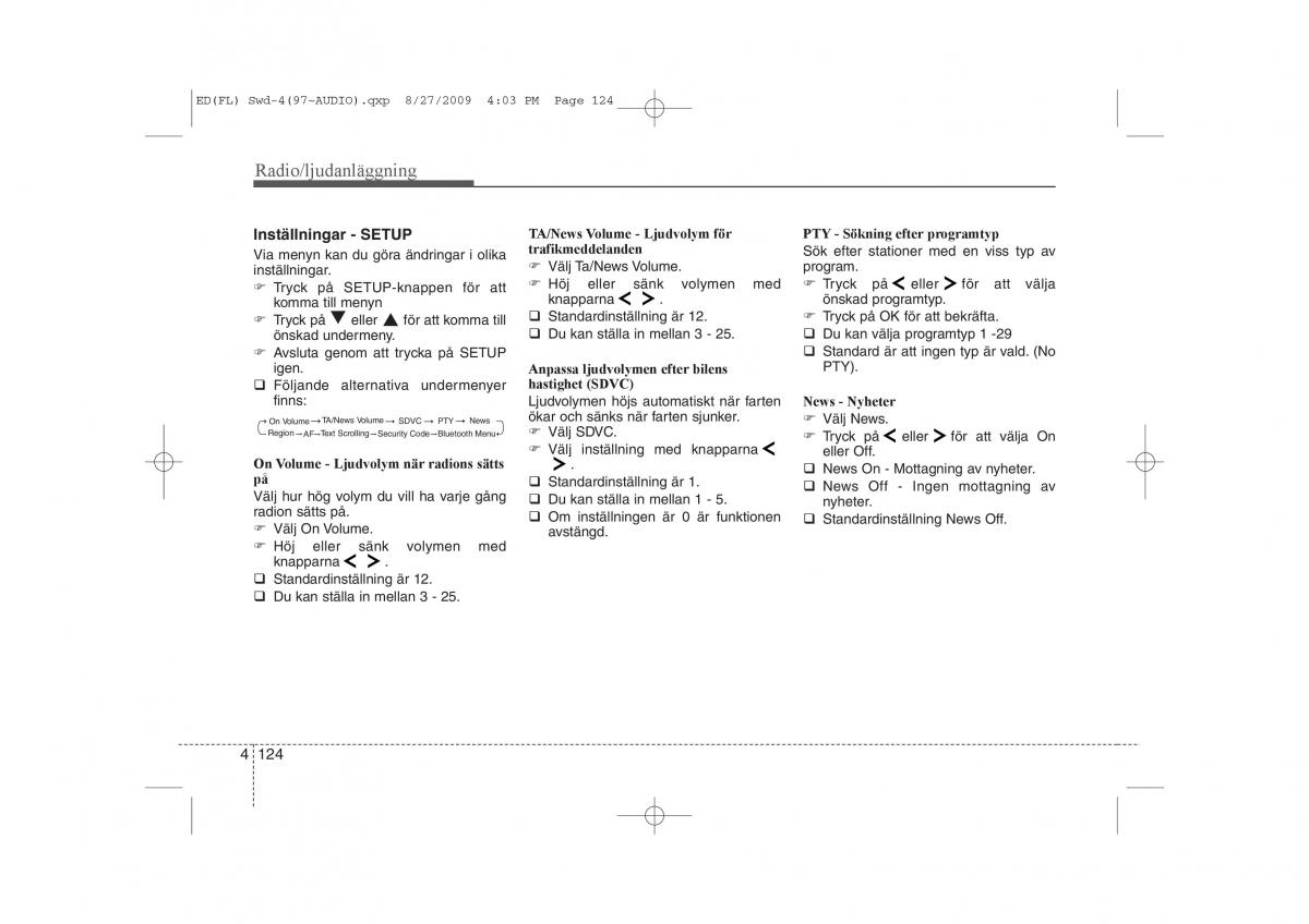 KIA Ceed I 1 instruktionsbok / page 185