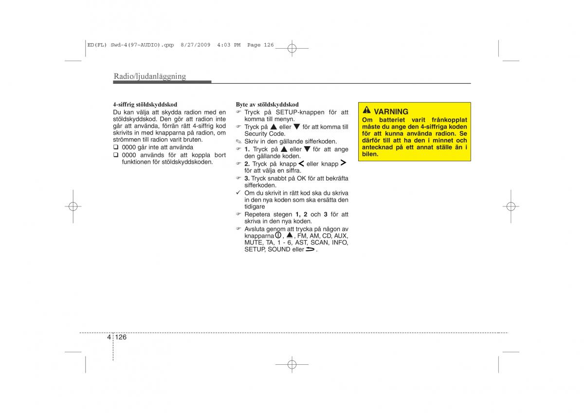 KIA Ceed I 1 instruktionsbok / page 187