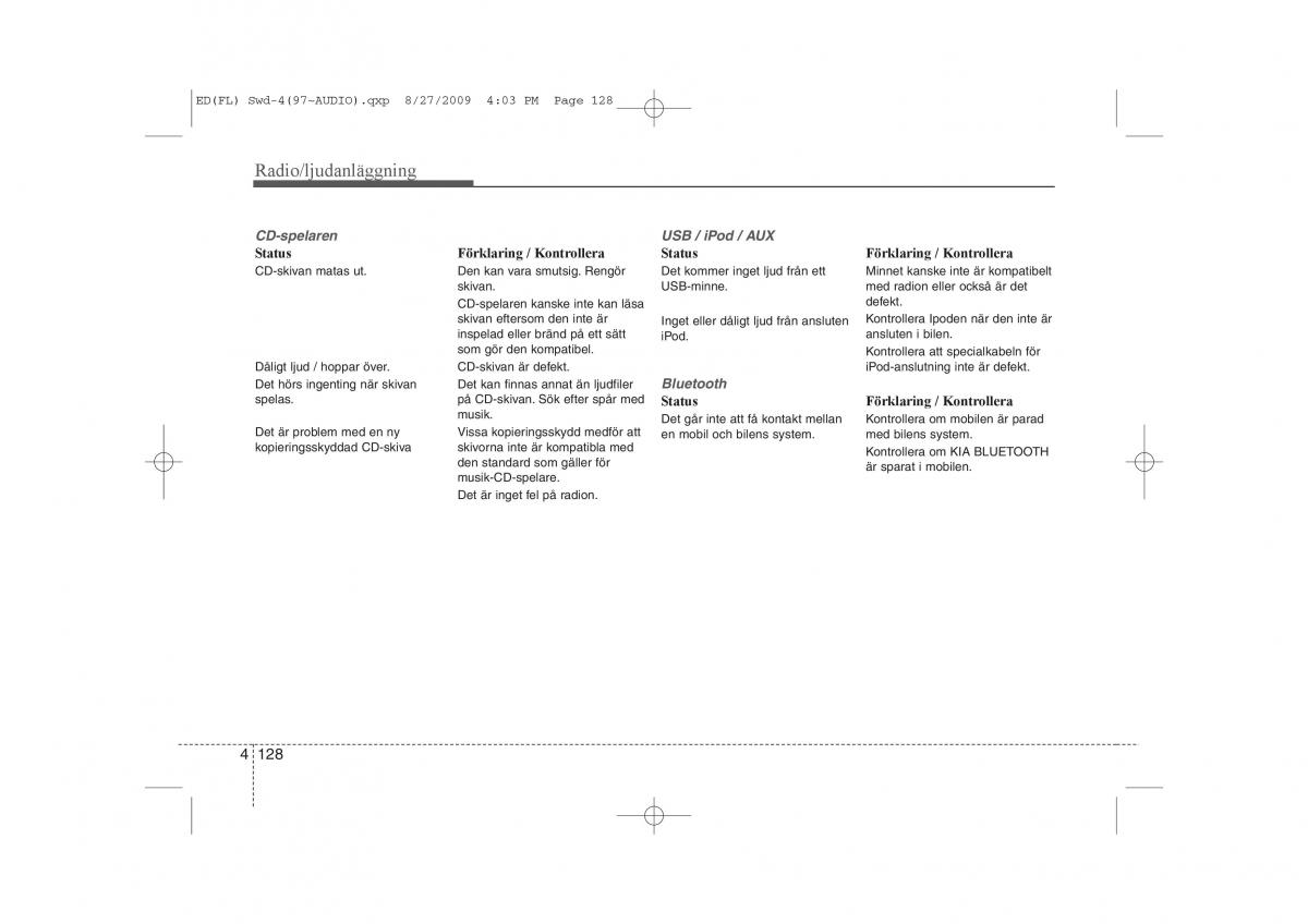 KIA Ceed I 1 instruktionsbok / page 189