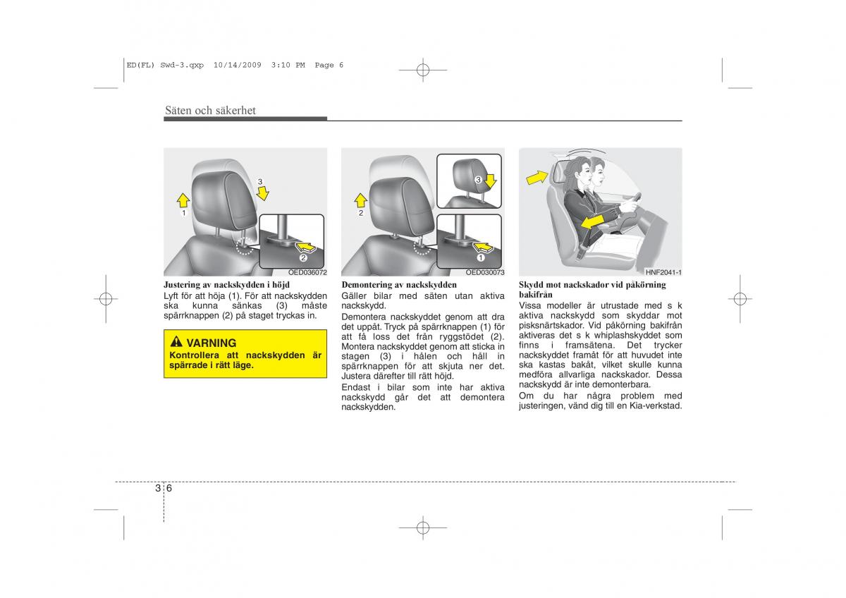 KIA Ceed I 1 instruktionsbok / page 19