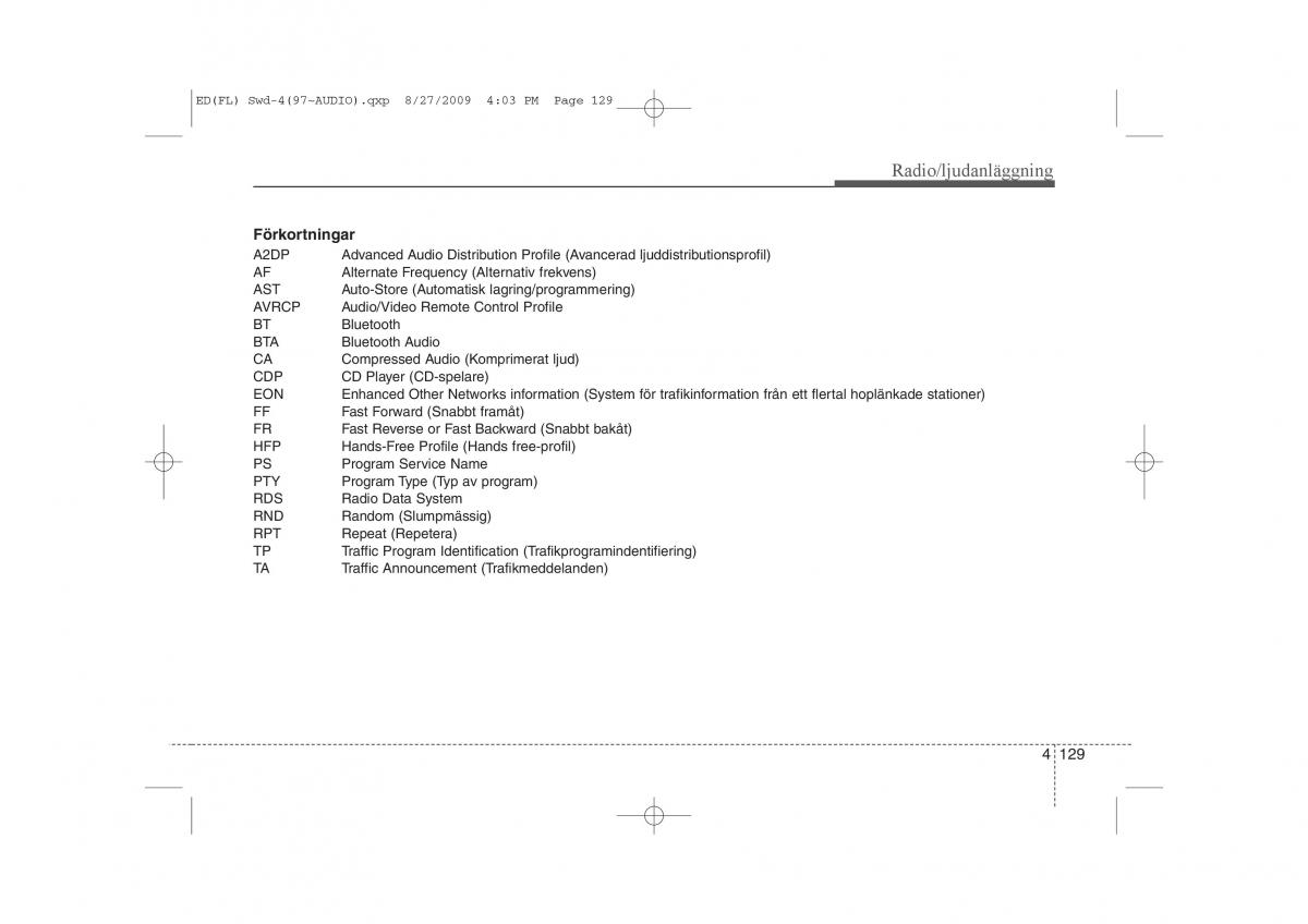 KIA Ceed I 1 instruktionsbok / page 190