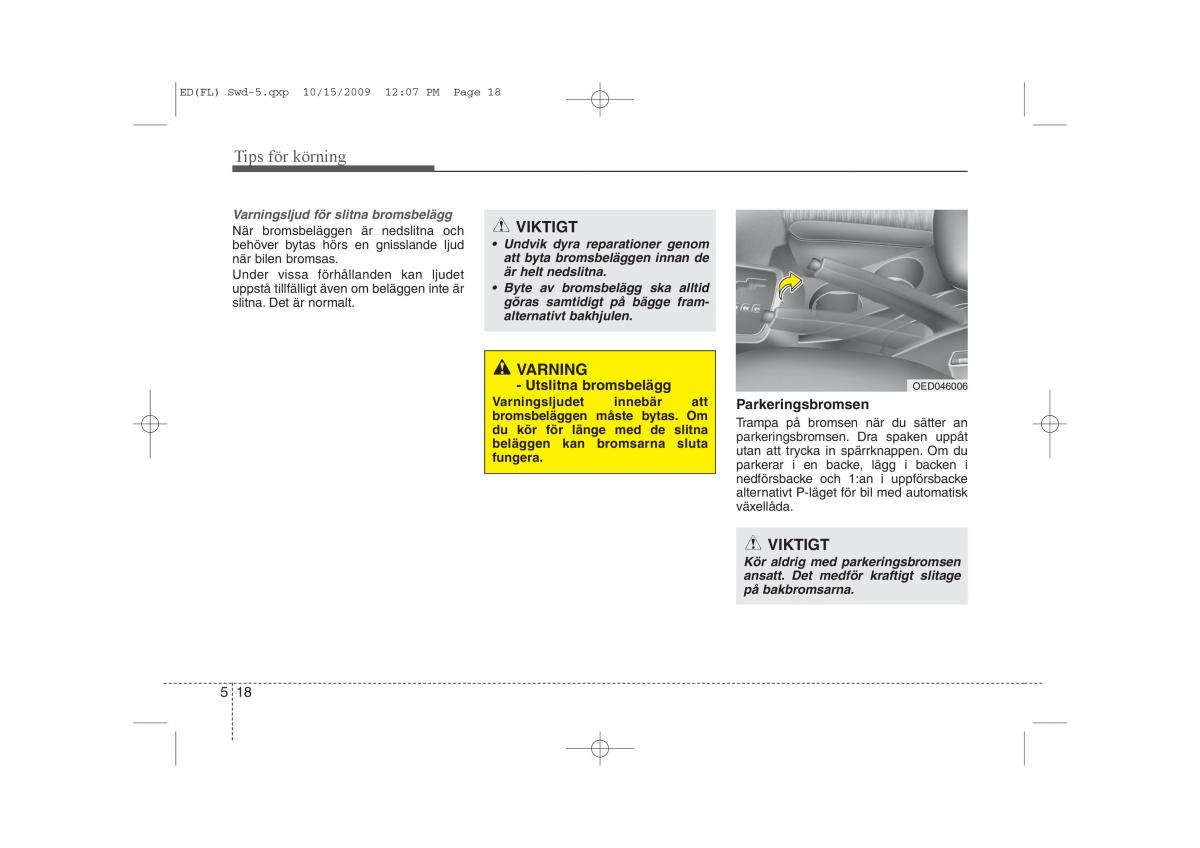 KIA Ceed I 1 instruktionsbok / page 208