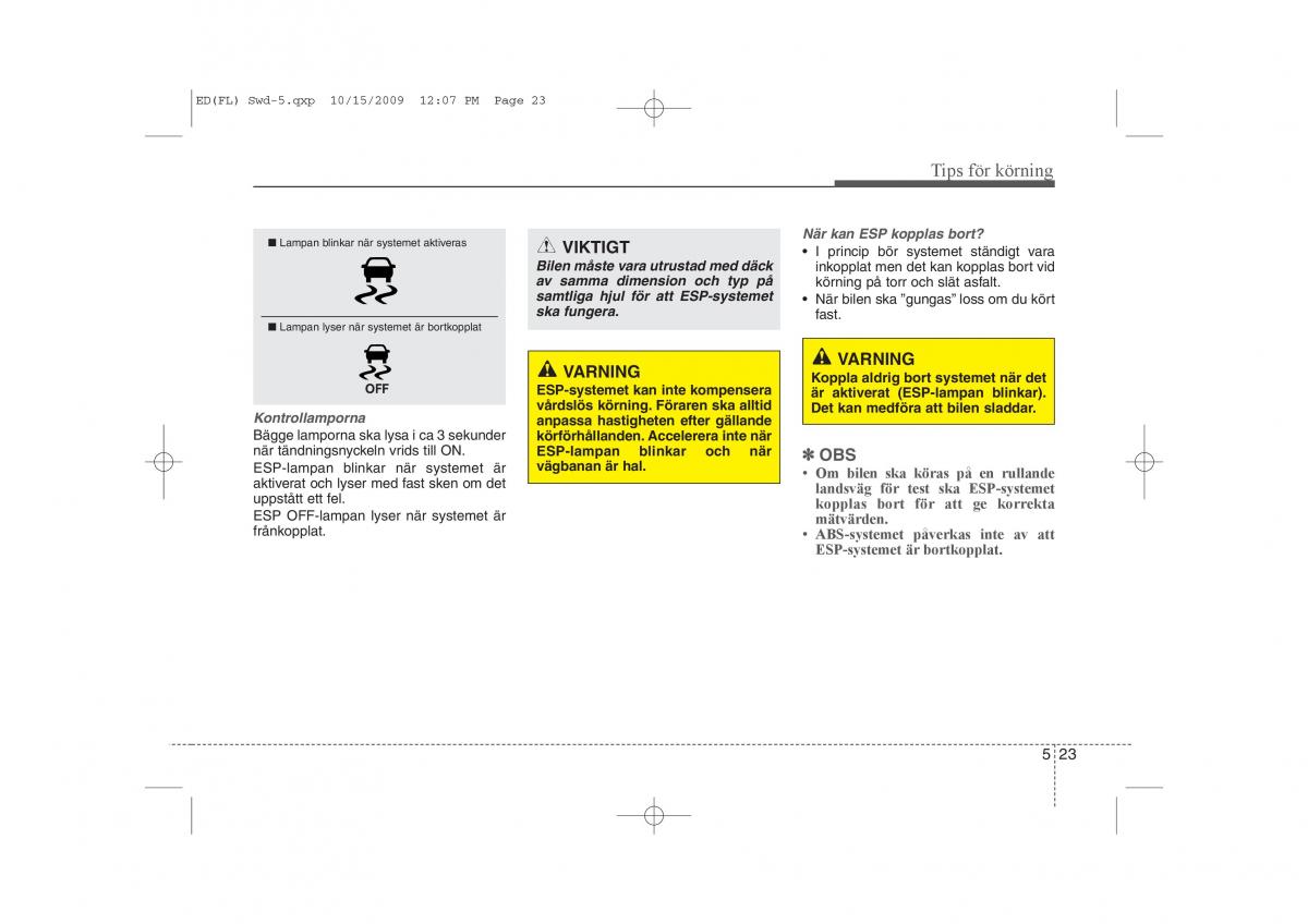 KIA Ceed I 1 instruktionsbok / page 213