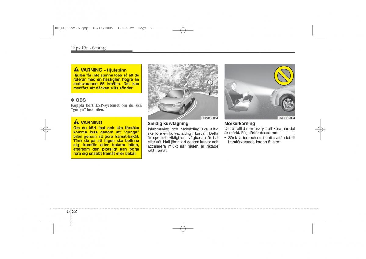 KIA Ceed I 1 instruktionsbok / page 222