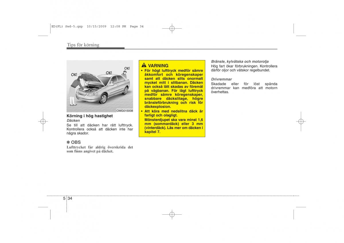 KIA Ceed I 1 instruktionsbok / page 224